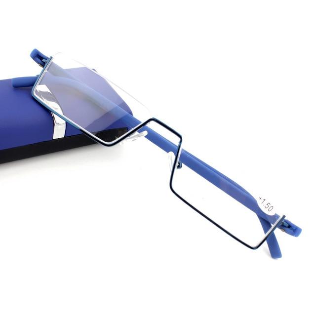 Light Half Frame Prescription Reading Glasses With Case