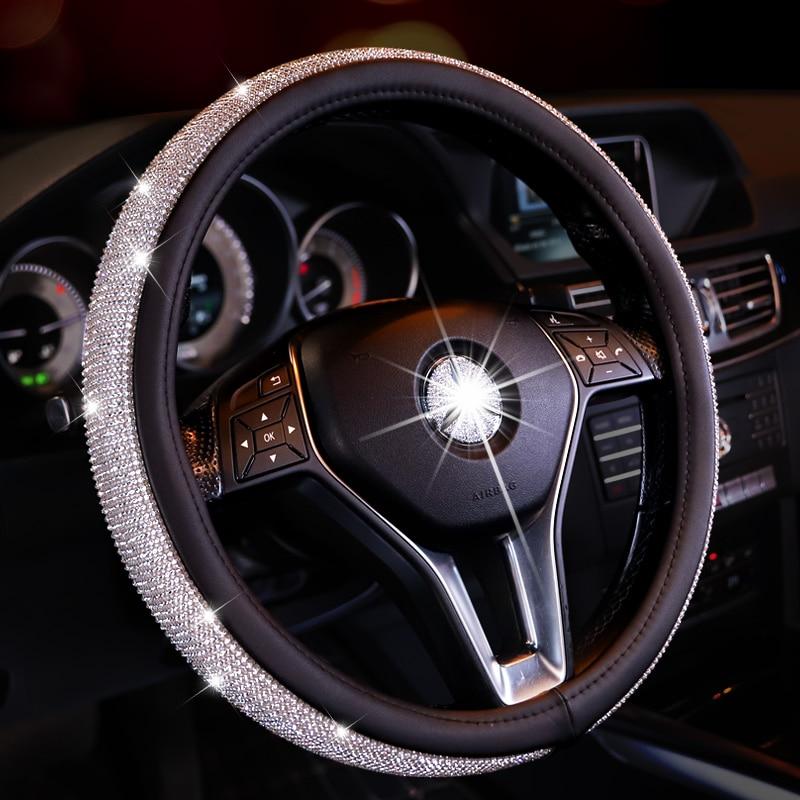 Rhinestones Crystal Car Steering Wheel Cover