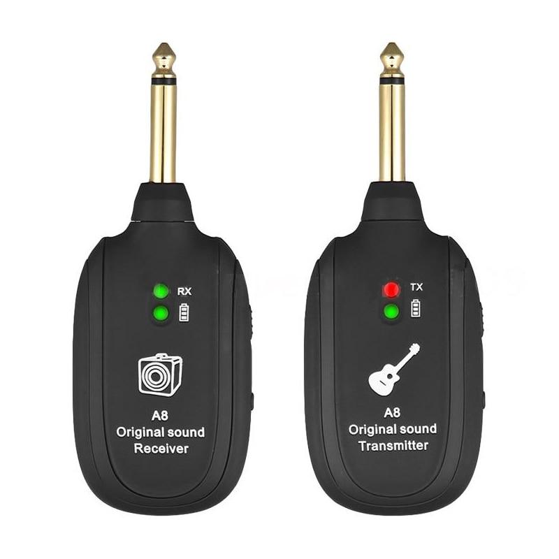 Rechargeable Wireless Guitar Transmitter & Receiver Set