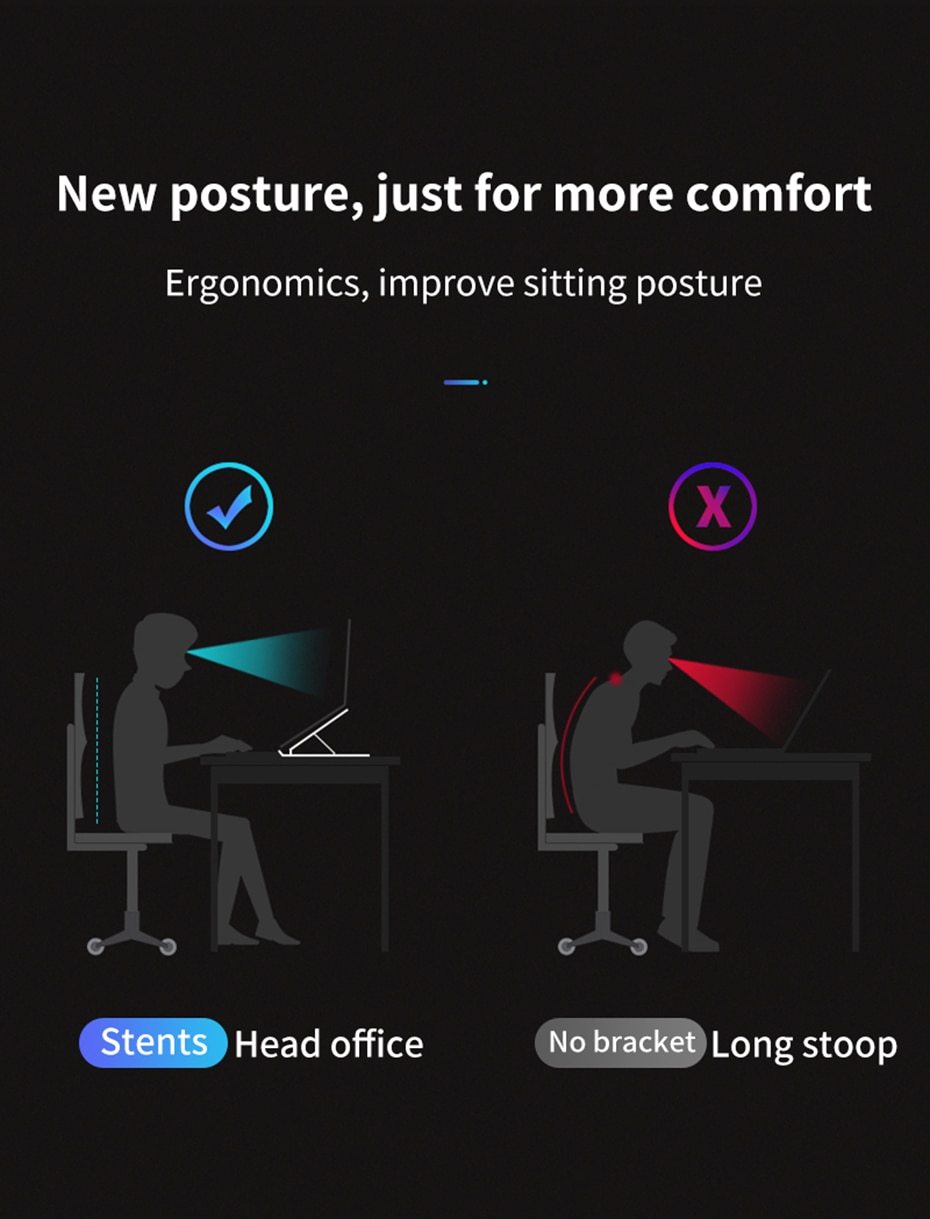 ComfortMaster™ Foldable Laptop Stand