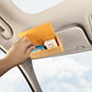 Premium Leather Magnetic Car Glasses Organizer