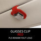 Premium Leather Magnetic Car Glasses Organizer