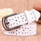 Carved Genuine Leather Belt for Women