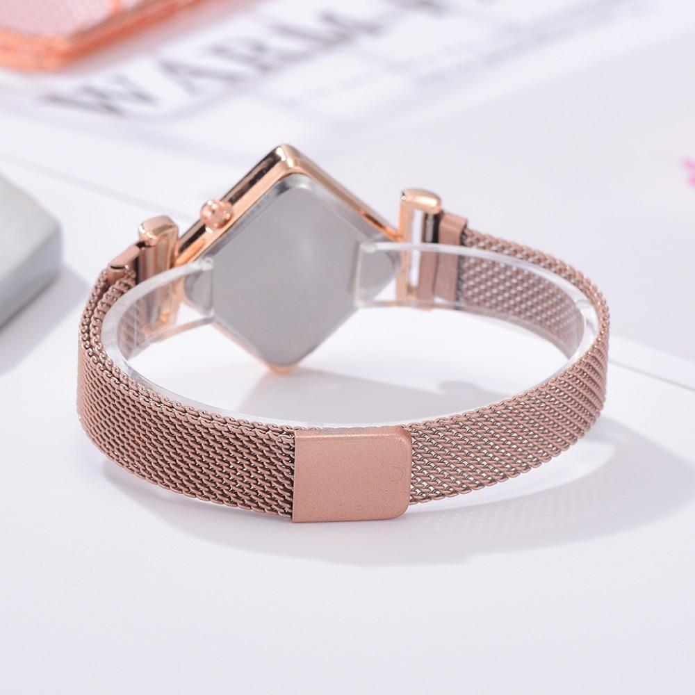 Luxury Women's Square Diamond Watch