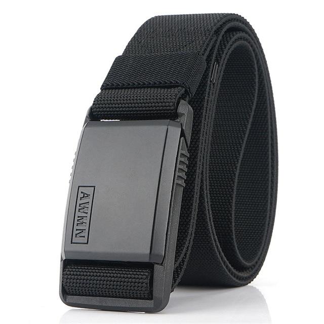 Magnetic Metal Buckle Adjustable Nylon Belt