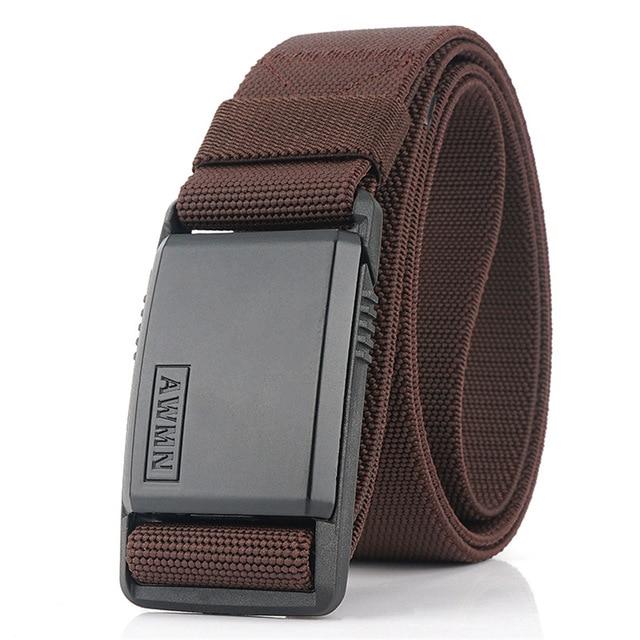 Magnetic Metal Buckle Adjustable Nylon Belt