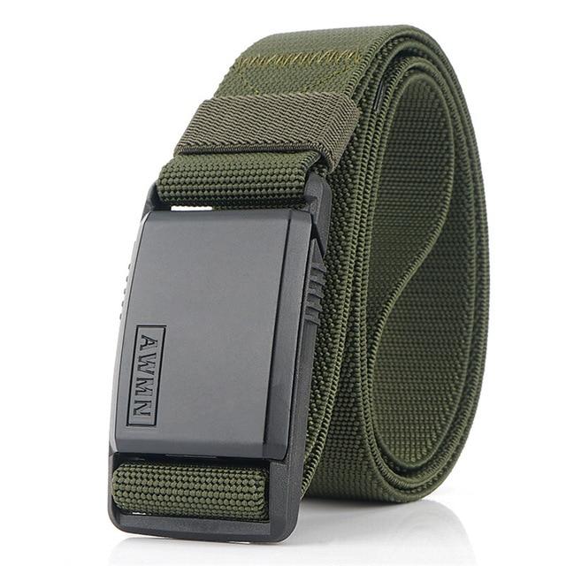 Magnetic Metal Buckle Adjustable Nylon Belt