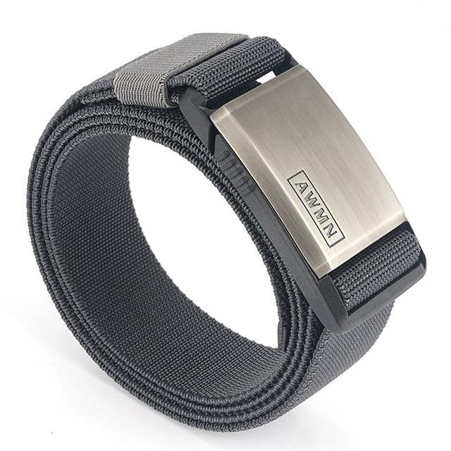 Magnetic Metal Buckle Adjustable Nylon Belt
