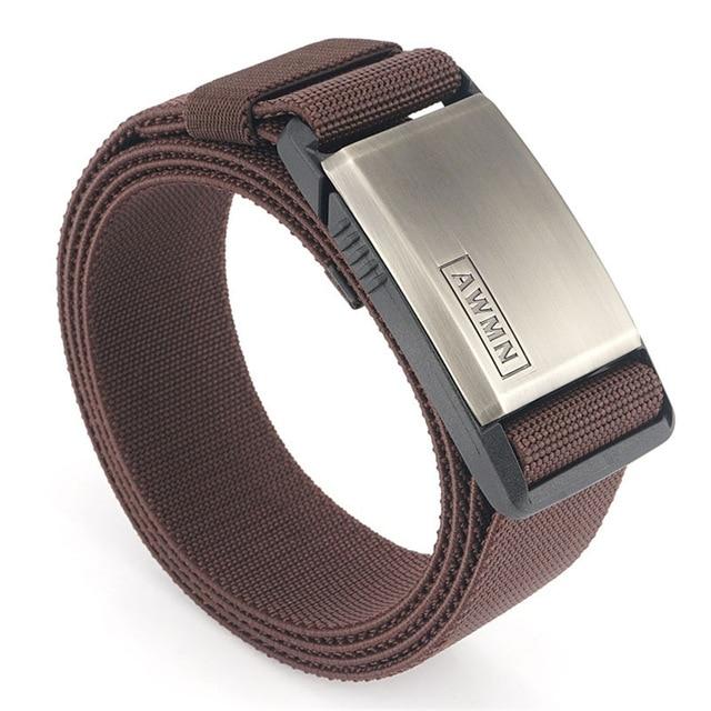 Magnetic Metal Buckle Adjustable Nylon Belt