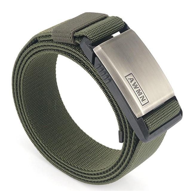 Magnetic Metal Buckle Adjustable Nylon Belt