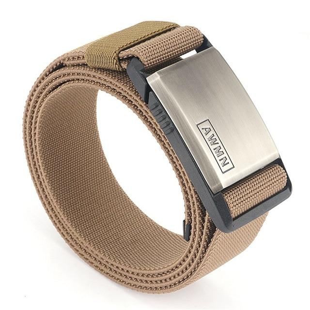 Magnetic Metal Buckle Adjustable Nylon Belt