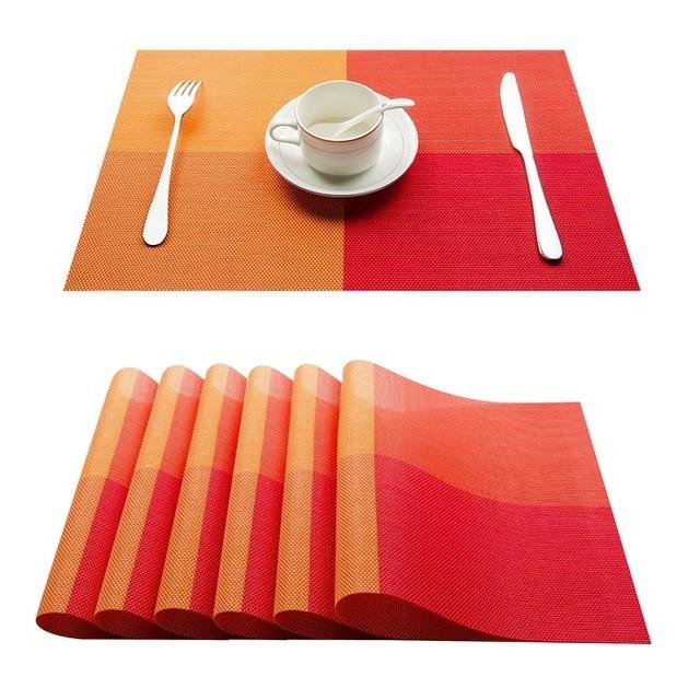 Woven Placemat Set for Dining Table