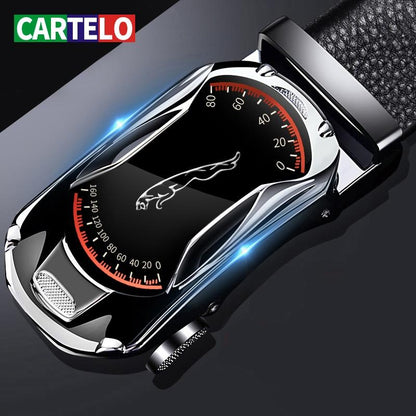 CARTELO™ Automatic Buckle Genuine Leather Belt For Men