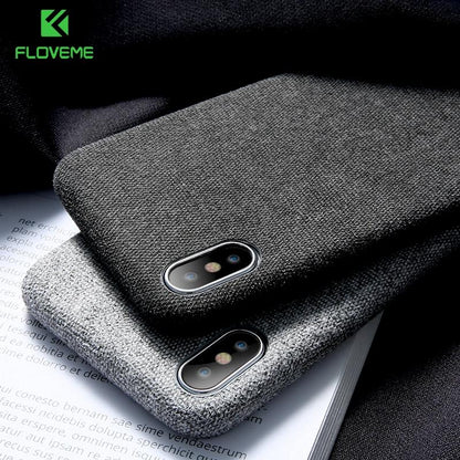 FLOVEME™ Textile Cloth Phone Case For iPhone