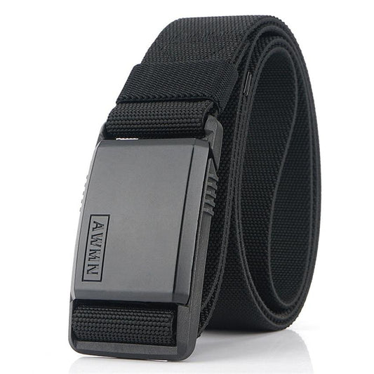 Magnetic Metal Buckle Adjustable Nylon Belt