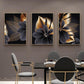 Black & Golden Leaves Canvas