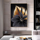 Black & Golden Leaves Canvas
