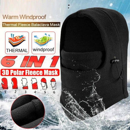 Full Coverage Protection 6 In 1 Thermal Fleece Face Mask