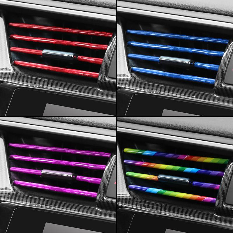 Stylish Car AC Vent Decor Strips (10 pcs)
