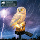 Solar Powered Waterproof Garden Owl LED Lamp