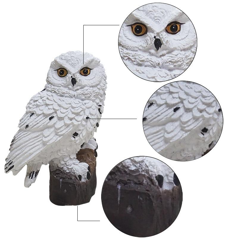 Solar Powered Waterproof Garden Owl LED Lamp