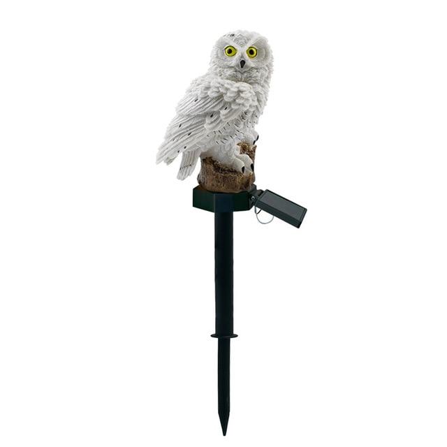 Solar Powered Waterproof Garden Owl LED Lamp