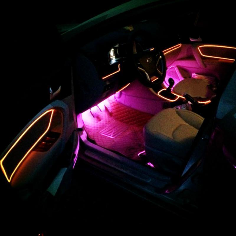 Neon Light Line + 12V Cigarette lighter Drive - Indigo-Temple