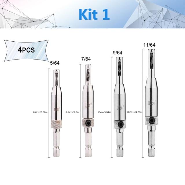 Self Centering Woodworking Core Drill Bit Set