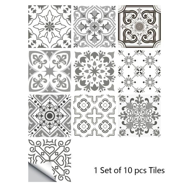 Portuguese Tiles Azulejo Decorative Stickers (10pcs)