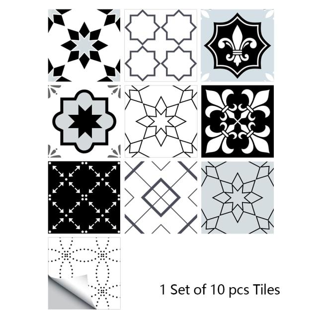 Portuguese Tiles Azulejo Decorative Stickers (10pcs)