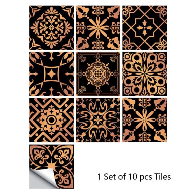 Portuguese Tiles Azulejo Decorative Stickers (10pcs)