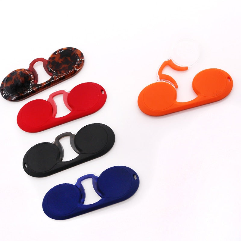 Rimless Nose Clip Pocket Reading Glasses
