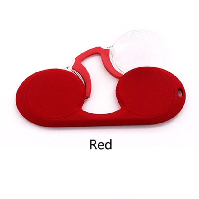 Rimless Nose Clip Pocket Reading Glasses