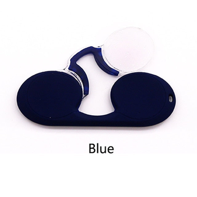 Rimless Nose Clip Pocket Reading Glasses