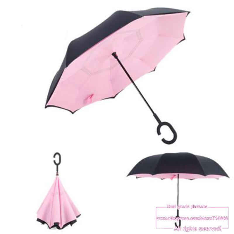 UPSIDE DOWN ANTI-DRIP UMBRELLA - Indigo-Temple