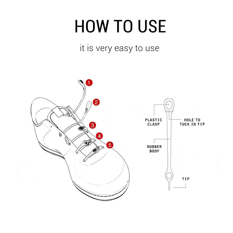 Tie-Free™ Silicone Elastic Shoelaces (12 pcs)