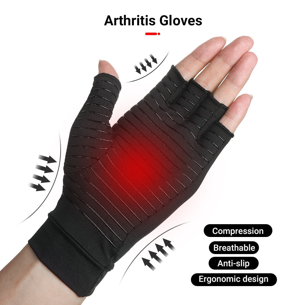 Copper Compression Arthritis Therapy Gloves