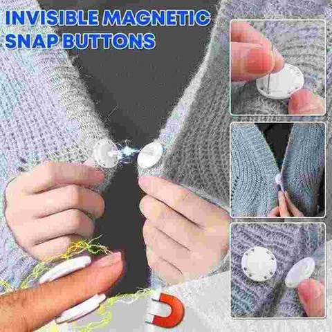 DIY Magnet Snap Double Sided Buttons (5 pairs)