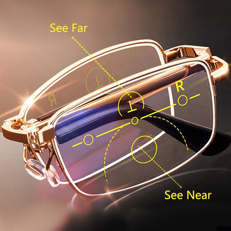 Folding Anti Blue Ray Presbyopic Reading Glasses