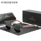 KINGSEVEN™ Black Walnut Wooden Polarized Sunglasses