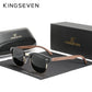 KINGSEVEN™ Black Walnut Wooden Polarized Sunglasses