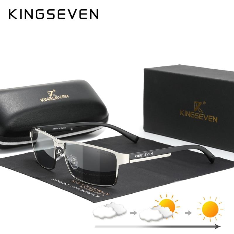 KINGSEVEN™ Photochromic Driving Polarized Anti-glare Sunglasses