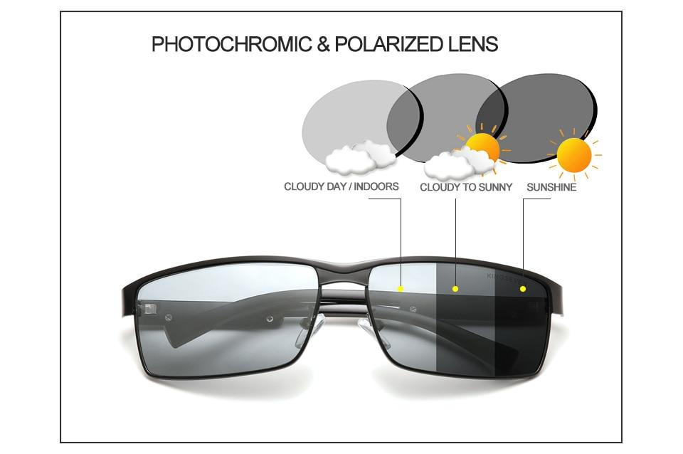 KINGSEVEN™ Photochromic Driving Polarized Anti-glare Sunglasses