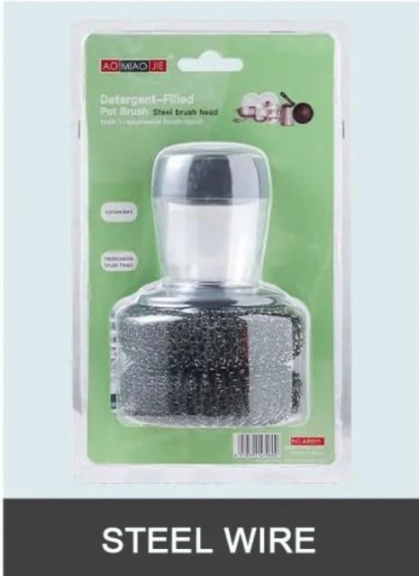 2 in 1 Soap Dispenser & Dish Palm Brush