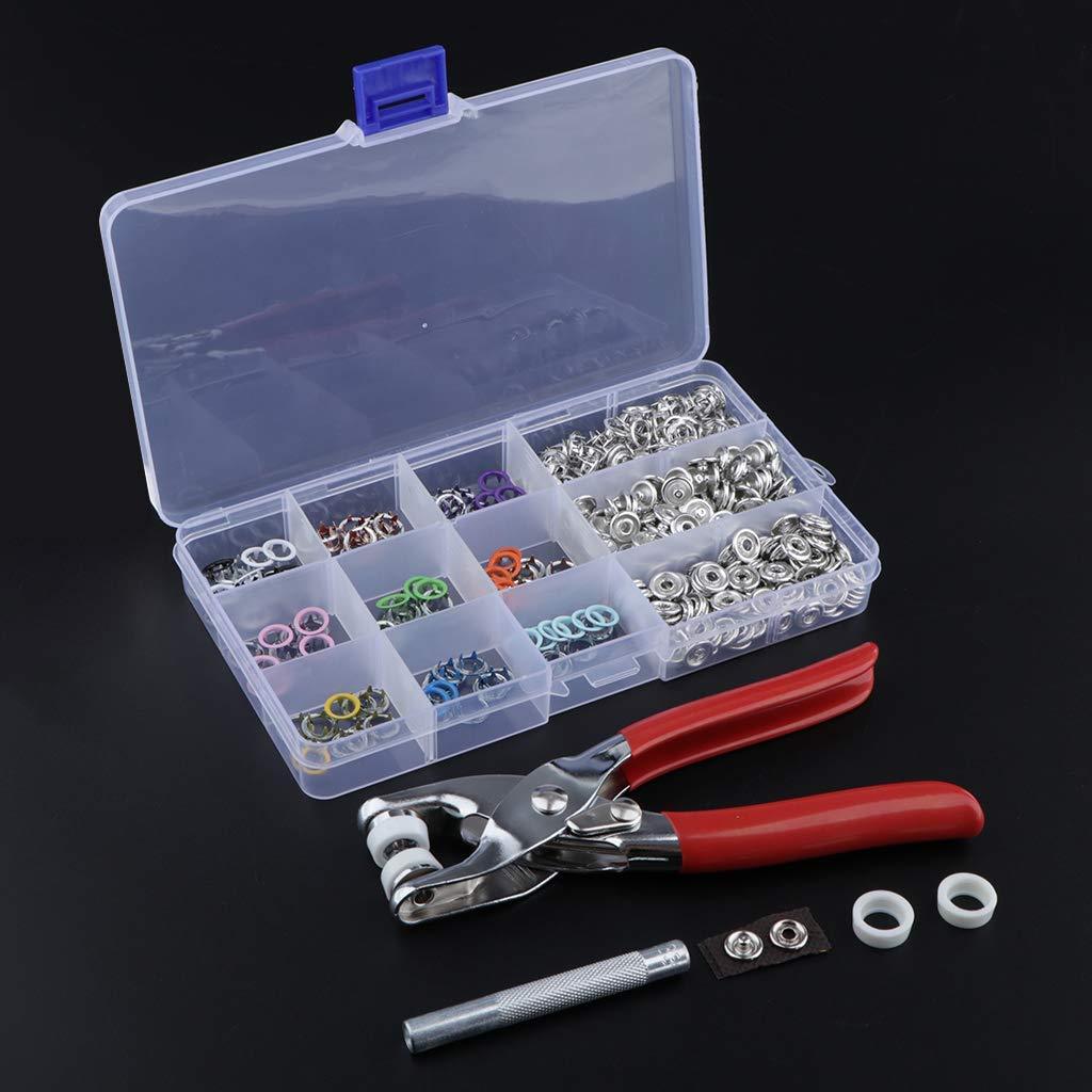 Metal Snaps Buttons with Fastener Pliers Press Kit