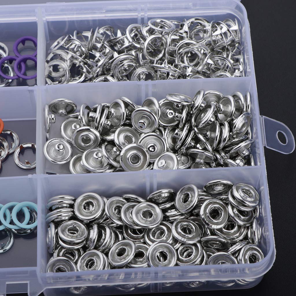 Metal Snaps Buttons with Fastener Pliers Press Kit
