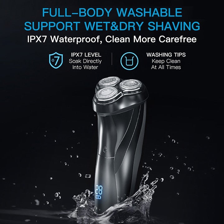 Enchen™ 3D Triple Blade IPX7 Electric Razor Shaver