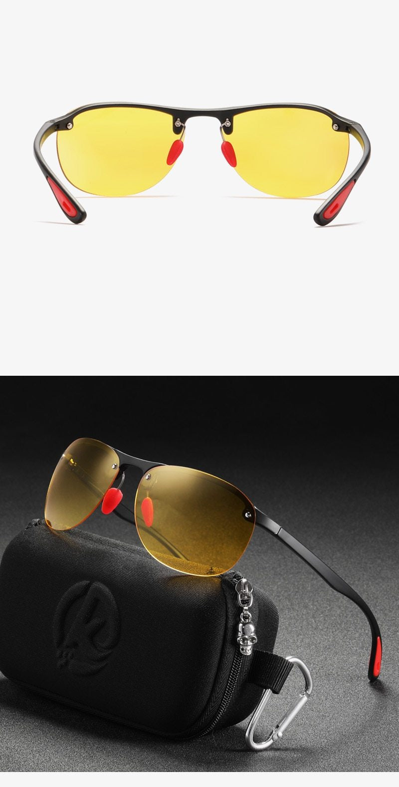 KDEAM™ Polarized Rimless Sunglasses for Men