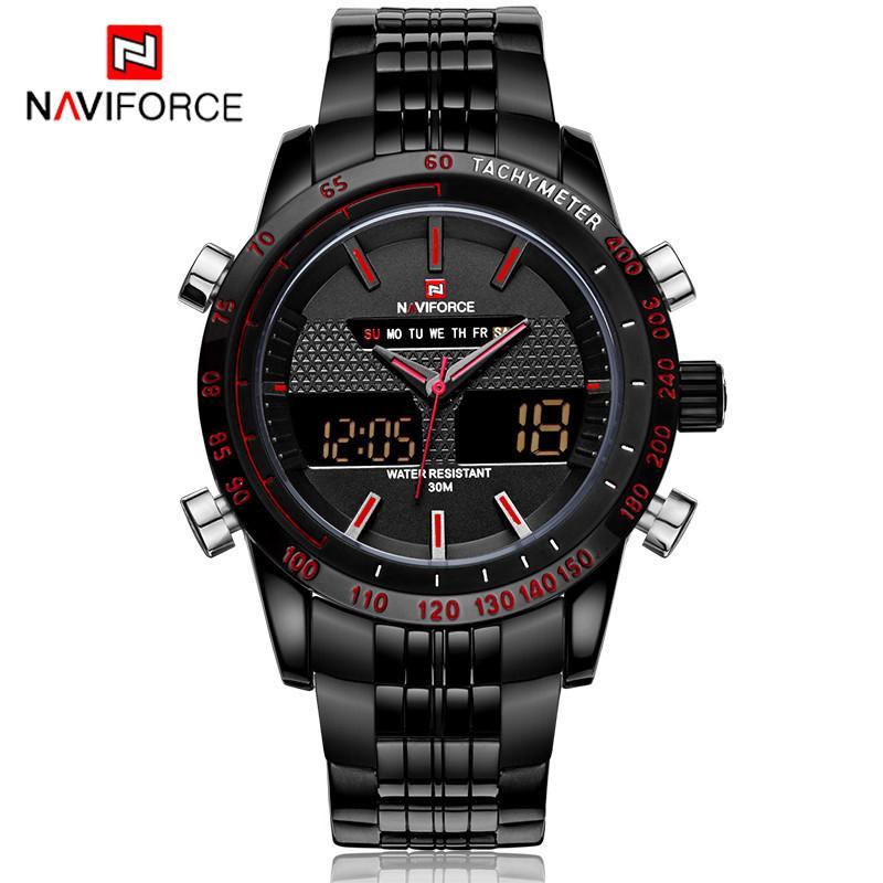 G191 Full Steel Military Wrist Watch (6 colors) - Indigo-Temple