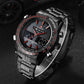 G191 Full Steel Military Wrist Watch (6 colors) - Indigo-Temple